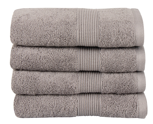 Organic towel - 50x100 cm - 100% GOTS-certified cotton - Grey towel from Premium By Borg