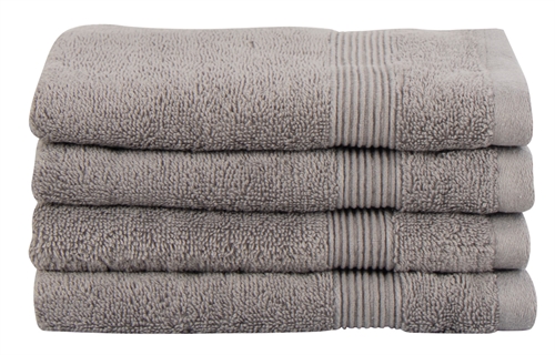 Organic guest towel - 40x60 cm - 100% GOTS-certified cotton - Grey guest towel from Premium by Borg