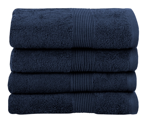 Organic towel - 50x100 cm - 100% GOTS-certified cotton - Blue towel from Premium By Borg