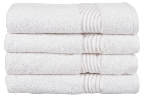 Organic bath towel - 70x140 cm - 100% GOTS-certified cotton - White bath towel from Premium By Borg