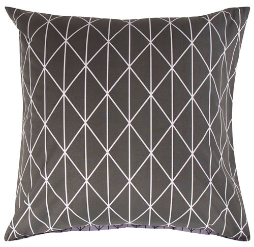 Pillowcase 60x63 cm - Harlequin grey - Pillowcase in 100% Cotton