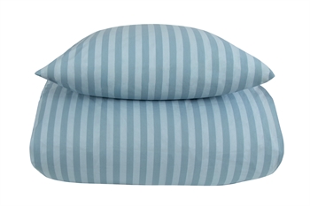 Striped bed linen - 140x200 cm - Stripes Blue - Light Blue - Bed linen in 100% Cotton - Borg Living bed set