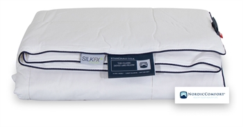 Silk duvet 140x200cm - All-season duvet with 100% Mulberry silk - Nordic Comfort silk duvet 