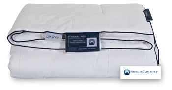 Silk duvet - All-year warmth - 150x210 cm - Nordic Comfort Standard with 100% silk filling