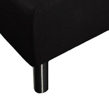 Stretch fitted sheet 70x200 cm - Black jersey sheet - 100% Cotton - Fitted sheet for mattress