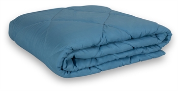 Quilted Blanket - 140x200 cm - Light blue fibre summer duvet - Quilted blanket - IN Style fibre duvet