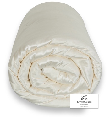 Silk duvet 140x200 cm - All-season duvet - Butterfly Silk - Hotel duvet with 100% mulberry silk and silk cover