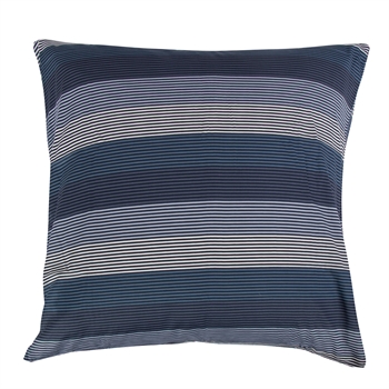 Pillowcase 60x63 cm - 100% Soft cotton satin - Big Stripes Blue - From By Night