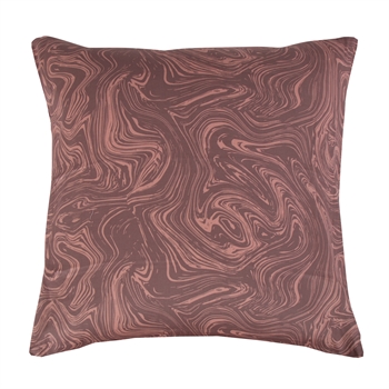 Pillowcase 60x63 cm - 100% Soft cotton satin - Marble lavender - From By Night