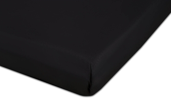 Extra depth fitted sheet 70x160 cm - Black - 100% Cotton percale - Fitted sheet for junior mattress