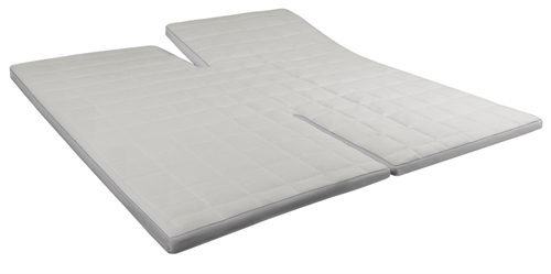 Mattress topper with U-split - 160x200 cm 5 cm high - Advance Memory foam - Zen Sleep - Ergonomic mattress topper