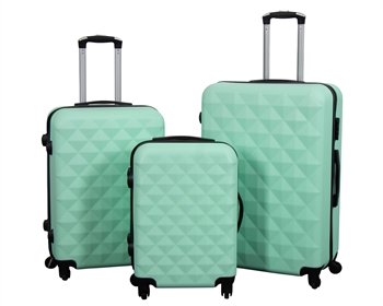 Suitcase offer - Set of 3 - Exclusive hard-shell luggage set offer - Diamond Turquoise