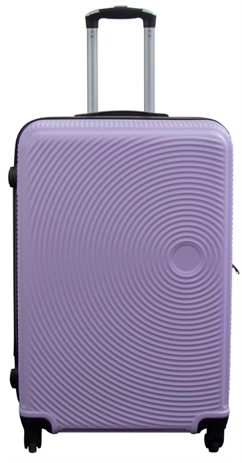 Large suitcase - Light purple circles - Hard-shell suitcase - Affordable smart travel suitcase