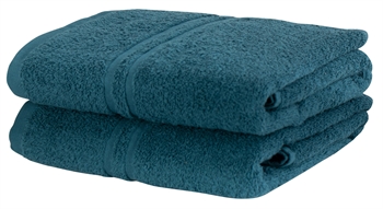 Towel - 50x90 cm - Blue - 100% Cotton towel - Extra soft