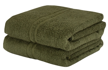 Towel - 50x90 cm - Green - 100% Cotton towel - Extra soft