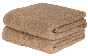 Bath towel - 65x130 cm - Natural - 100% Cotton towel - Extra soft