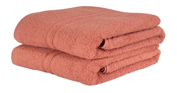 Towel - 50x90 cm - Coral - 100% Cotton towel - Extra soft