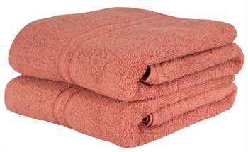 Bath towel - 65x130 cm - Coral - 100% Cotton towel - Extra soft