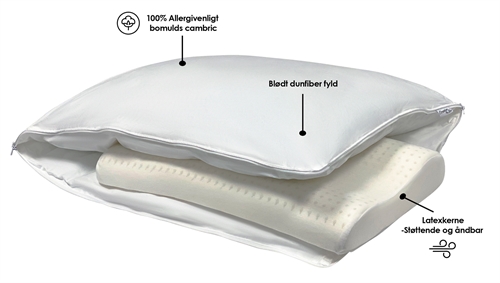 Ergonomic pillow - Latex pillow - Ergomagic pillow - Premium by Borg latex pillow