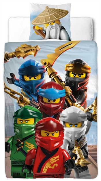 Ninjago bedding - 140x200 cm - LEGO Ninjago Master Wu - 2 in 1 Bedding Set - 100% cotton