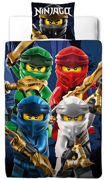 Ninjago bedding - 140x200 cm - LEGO Ninjago Ninjas - 2-in-1 bedding set - 100% fine cotton