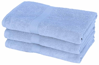 Light blue bath towels - 70x140 cm - Diamond - Light Blue - 100% Cotton - Soft bath towels from Egeria