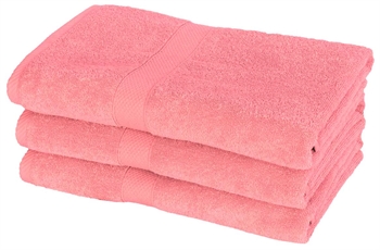 Pink bath towels - 70x140 cm - Pink - 100% Cotton - Soft bath towels from Egeria