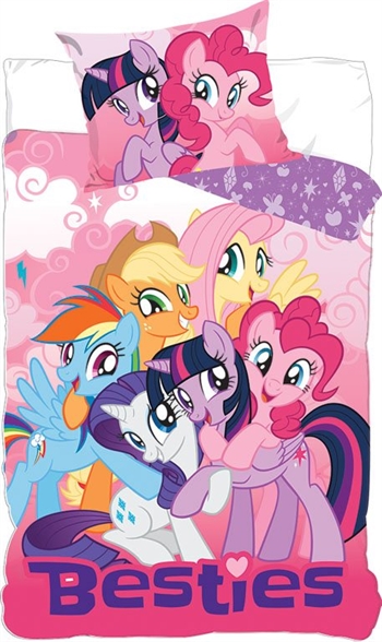 My Little Pony bedding - 140x200 cm - MLP Besties - 2-in-1 design - 100% cotton bedding