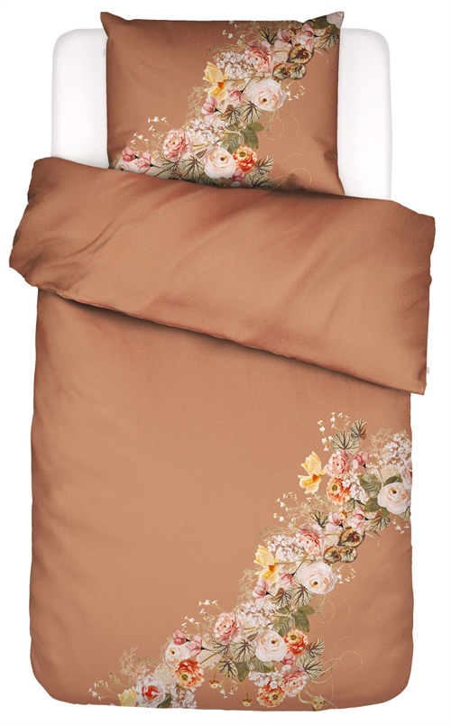 Floral bedding 140x220 cm - Masha - Reversible bed set made of 100% cotton satin - Essenza bedding