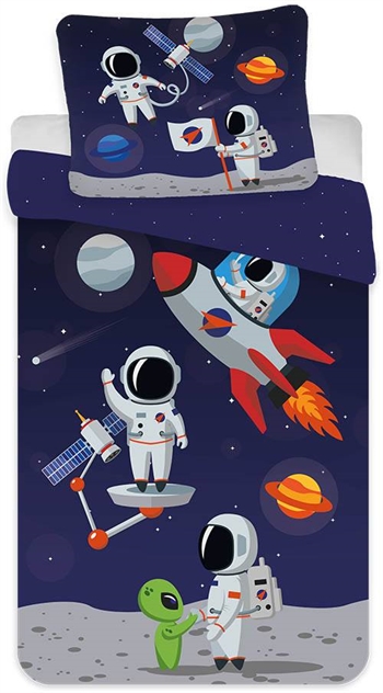 Astronaut junior bedding 100x140 cm - Astronaut space bedding - 2-in-1 design - 100% cotton