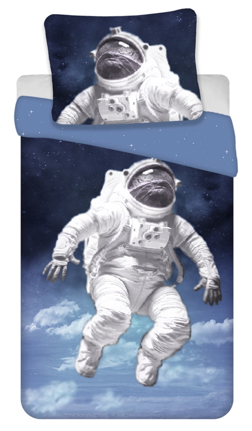 Astronaut bedding 140x200 cm - 100% cotton bedding set - Reversible duvet cover