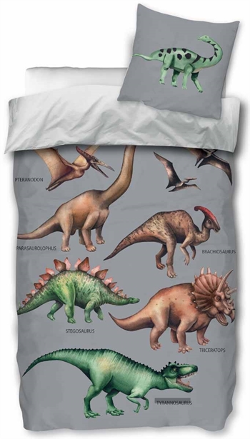 Dinosaur bedding - 140x200 cm - Attractive dino bedding - 100% cotton - Children\'s bedding