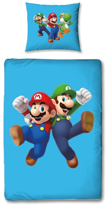 Super Mario bedding - 140x200 cm - Reversible duvet cover  - 100% cotton bed set