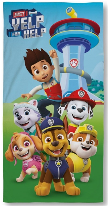 Paw Patrol towel - 70x140 cm - 100% Cotton - Soft bath towel with the Paw Patrol team