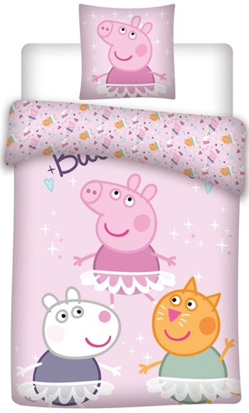 Peppa Pig Junior bedding 100x140 cm – Peppa Pig and friends – 2-in-1 design – 100% cotton