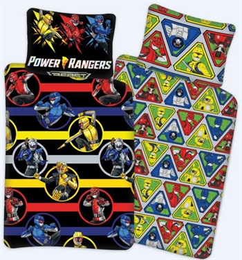 Power Rangers Bedding 100x140 cm - Power Rangers junior bedding   2-in-1 design   100% cotton