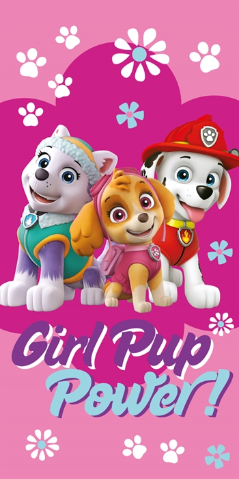 Bath towel - 70x140 cm - Paw Patrol - Girl Pup Power - 100% Cotton