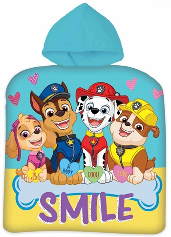 Towelling poncho - Children\'s towel - Paw Patrol Smile - 50x100 cm - 100% Cotton