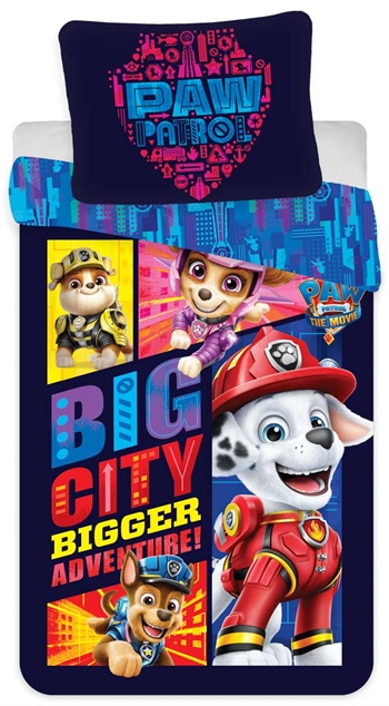 Bedding 150x210 cm - Paw Patrol The Movie - 2-in-1 bedding set - Duvet cover in 100% cotton