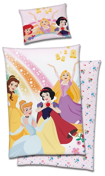 Princess Junior Bedding 100x140 cm - Disney princesses - 2-in-1 design - 100% cotton