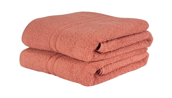 Guest towel - 30x50 cm - Coral - 100% Cotton towel - Extra soft