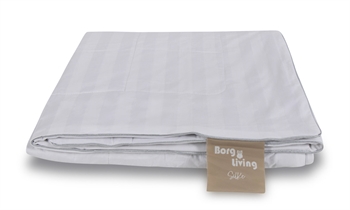 Summer double duvet with 100% Mulberry silk filling - 200x220 cm - Temperature-regulating silk summer duvet from Borg Living