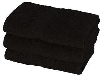 Towels - 50x100 cm - Diamond - Black - 100% Cotton - Soft towels from Egeria