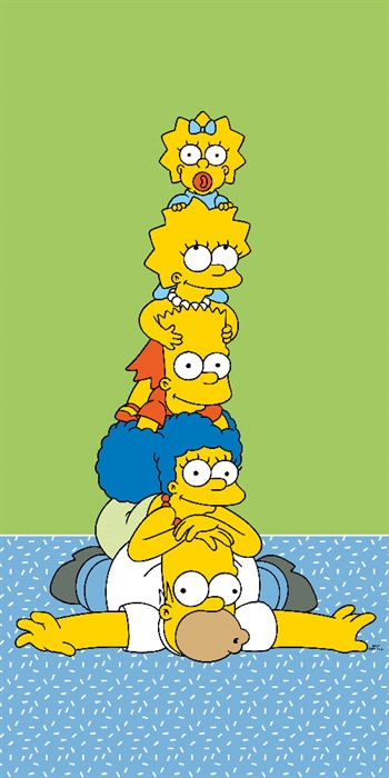 Bath towel - The Simpsons - 70x140 cm - 100% Cotton