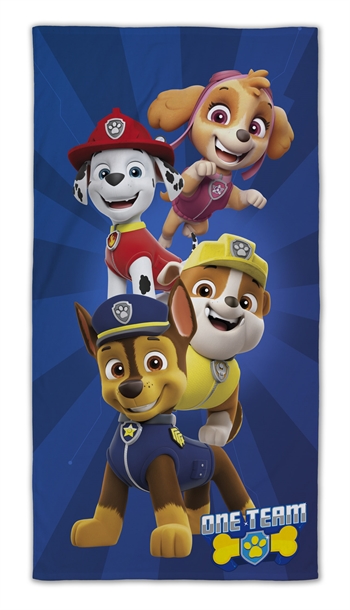 Paw Patrol towel - One Team - 70x140 cm - 100% Cotton - Soft bath towel