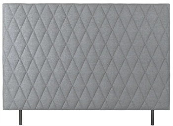 Headboard 160x135 cm - Light grey headboard with harlequin chequered - Nordstrand Home