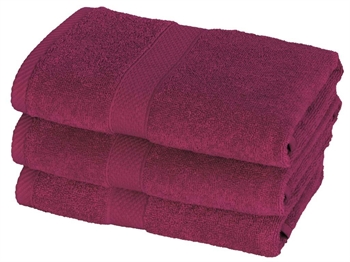 Towel - 50x100 cm - Aubergine - Diamond - 100% Cotton - Soft towels from Egeria