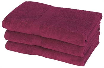 Bath towel - 70x140 cm - Diamond - Aubergine - 100% Cotton - Soft bath towels from Egeria