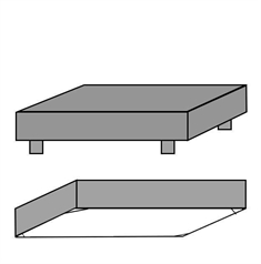 Vådligger lagen Hvid Night & Day 90x200 cm