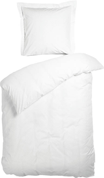 Bedding double duvet 200x220 cm - Opal white bedding  - 100% Cotton satin - Night & Day double duvet cover